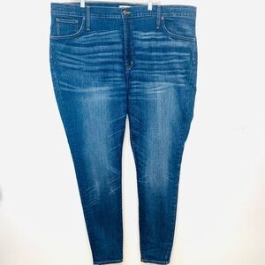 Madewell 10" High Rise Skinny Jeans Woman 37   Blue Fade‎ Stretch Pockets Casual